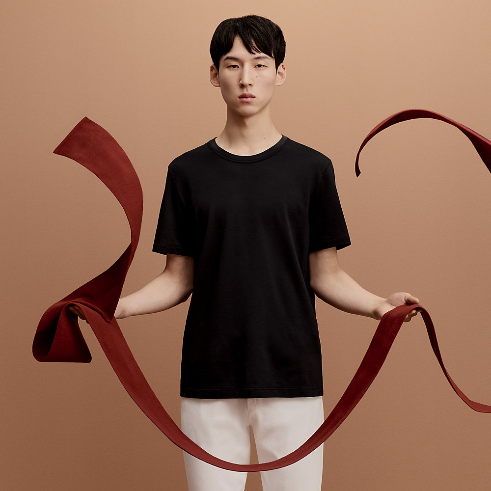 【お洒落＊上品】HERMES Run H Tシャツ 黒 Run H
